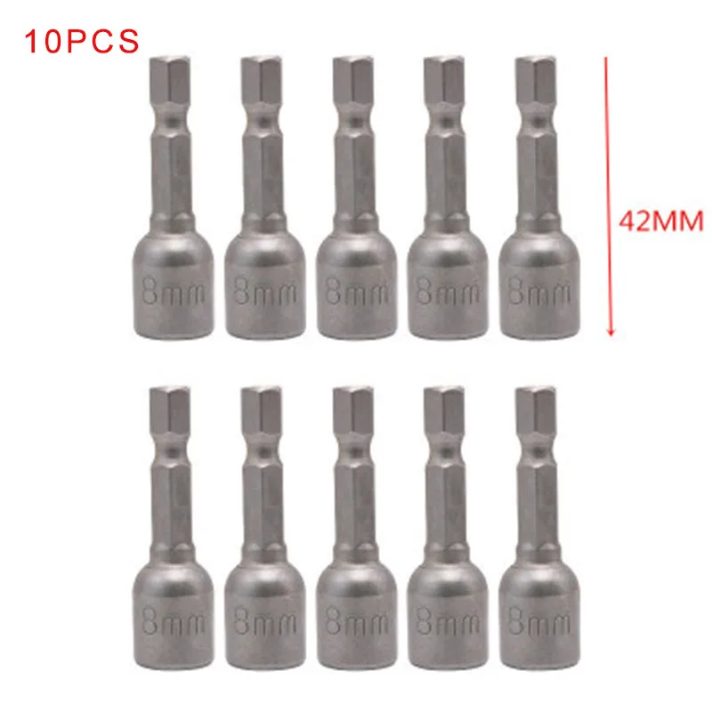 

5/16 Magnetic Hex Socket Nut Setter Magnetic Driver 1/4 Shank Quick Release^