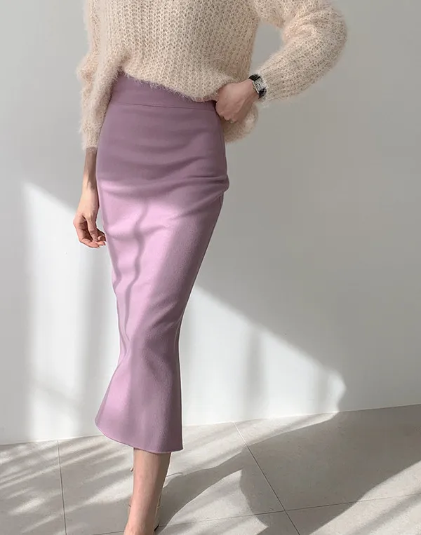 

Elegant office lady skirt women trumpet mermaid vintage skirts bodycon high waist skinny ruffles female Midi Skirts
