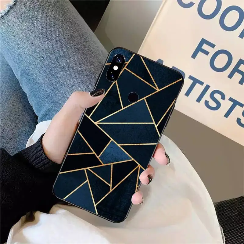 

Geometric Marble Texture pattern Phone Case For Xiaomi Redmi note 7 8 9 t max3 s 10 pro lite coque funda shell cover