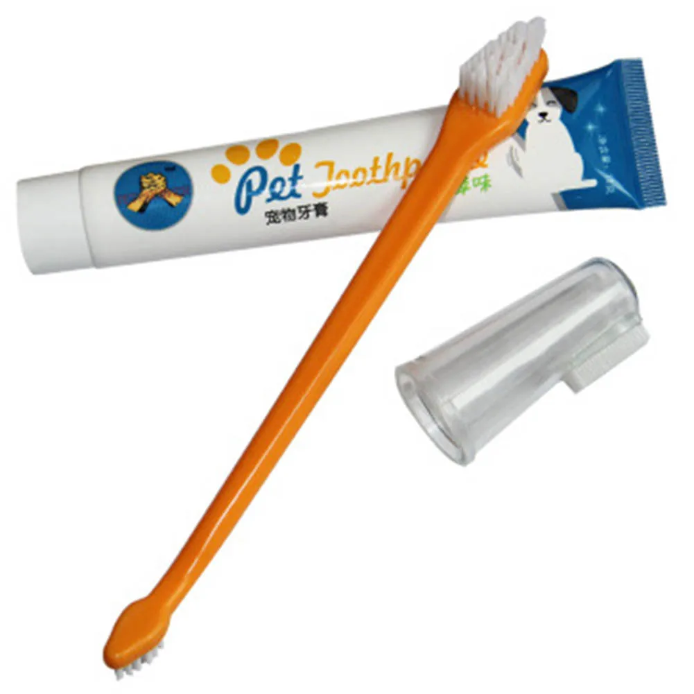 

Pet Toothbrush And Toothpaste Set To Care For Teeth In Addition To Breath And Bad Breath For Medium And Large Dogs Oral Cleaning