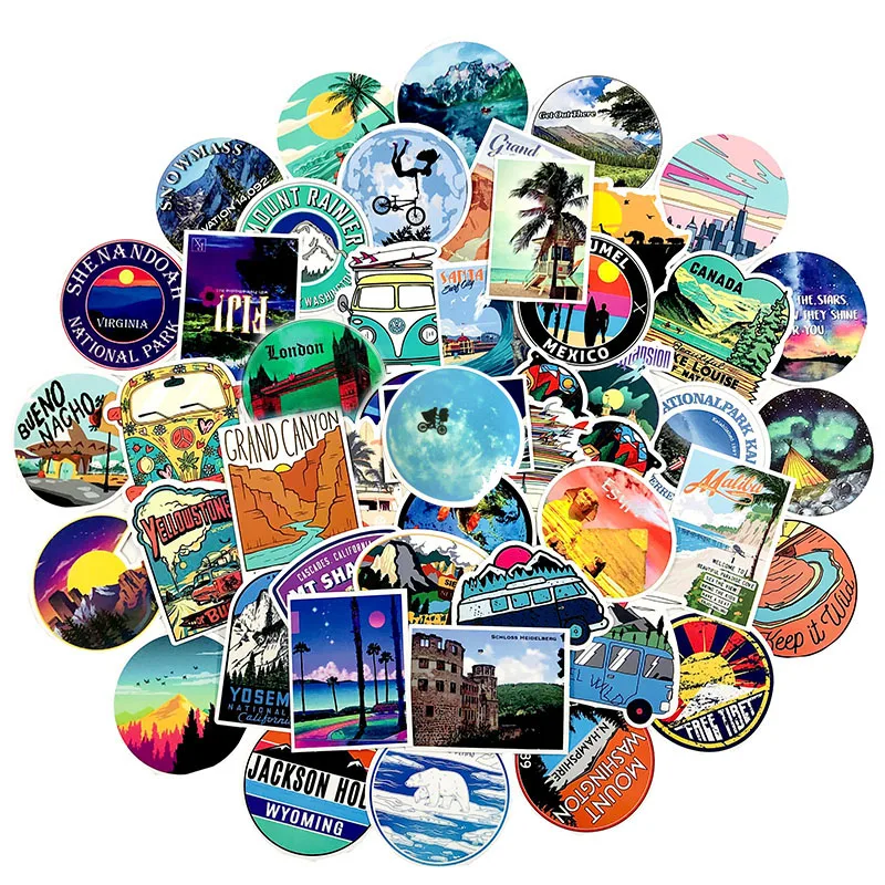 100 шт уличные дорожные наклейки серии для мотоцикла СКЕЙТБОРД гитара DIY