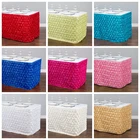 Длинная атласная юбка для стола, 3 м