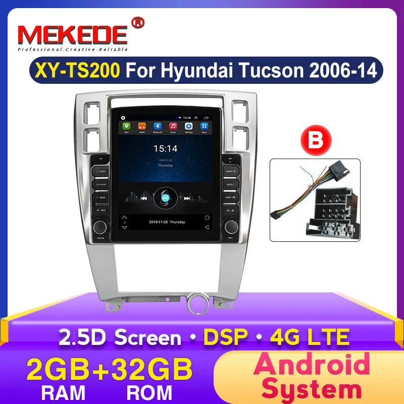 Автомагнитола DSP Tesla Android мультимедийный видеоплеер для Hyundai Tucson 2006-2014 GPS-навигация