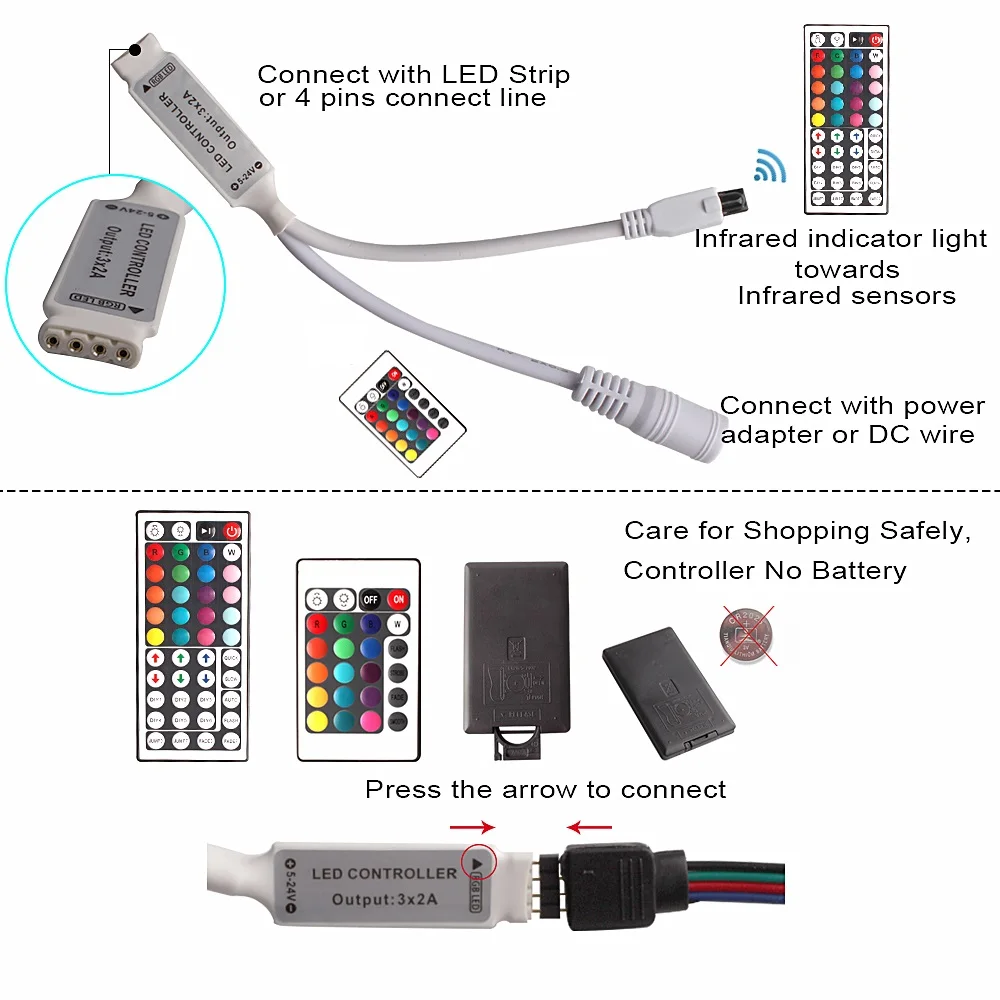 15 м Wifi Светодиодная лента RGB 2835 SMD водонепроницаемая гибкая неоновая лента fita светодиодный светильник 12 В RGB лента диод Wifi управление+ адаптер