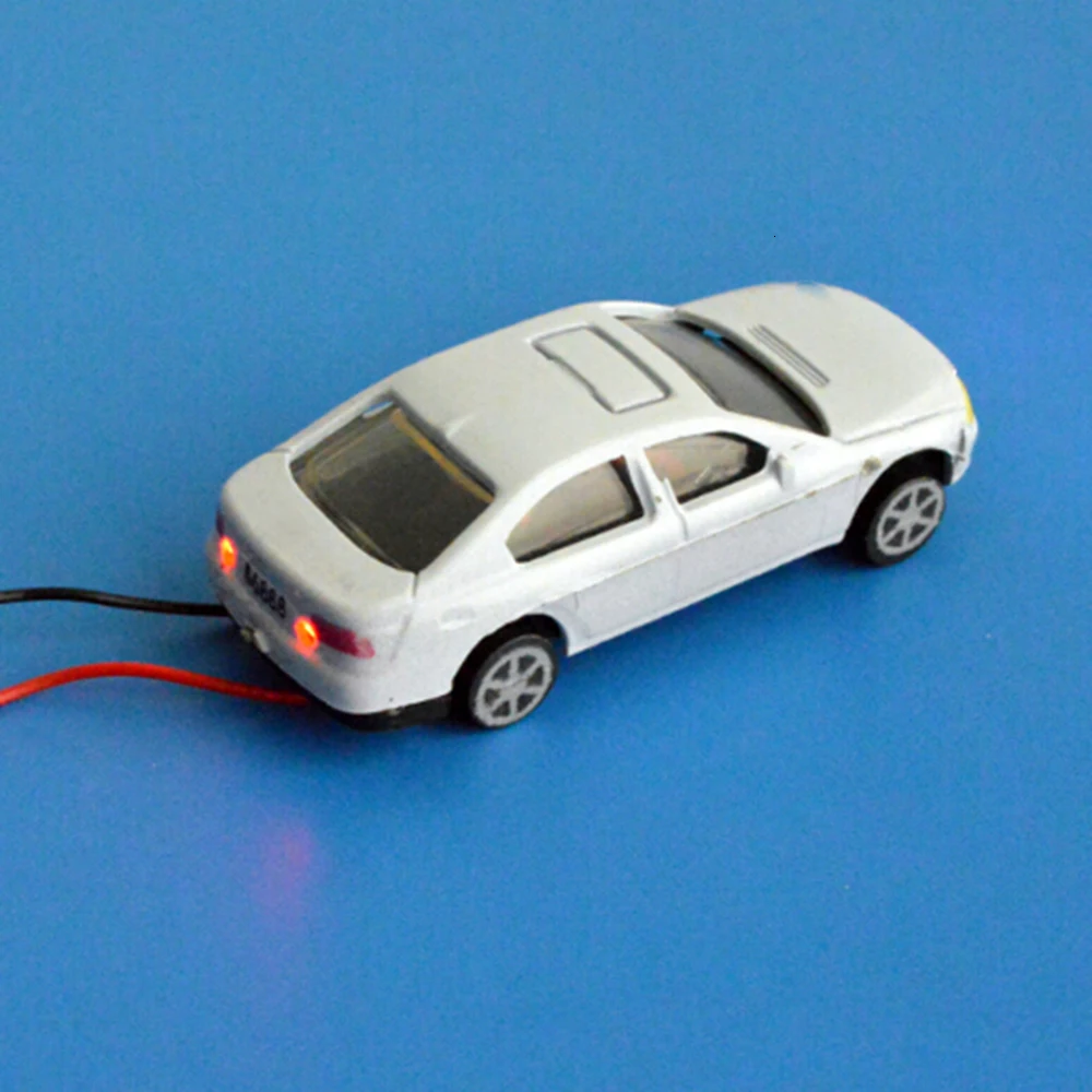 Хо масштабная модель поезда автомобилей 20 штук светильник автомобиля 1: 75 весы для архитектуры напряжение: DC 12v