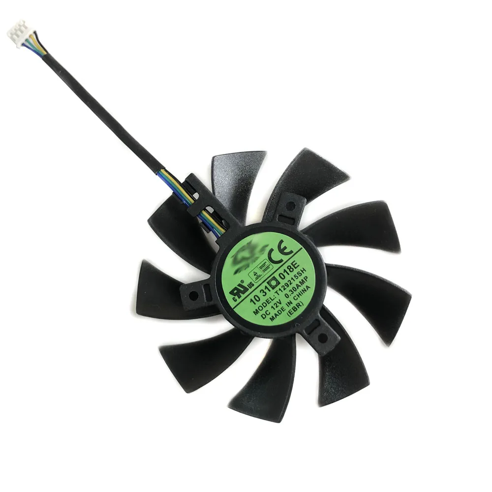 Вентилятор графической карты T129215SH GPU VGA для Zotac GTX 1060 3 ГБ GTX1060 6 мини видео
