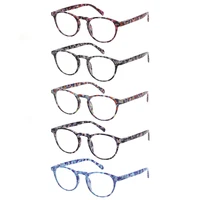 fashion reading glasses spring hinge color printing mirror frame men and women hd reader 0 5 1 75 2 0 3 0 4 0