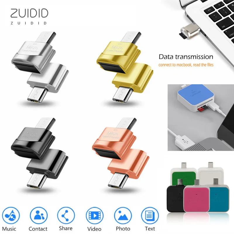 

Multi-color Mini OTG Card Reader USB 3.0 Type C To Micro-SD TF Multifunction Adapter Smart Memory For Laptop PC