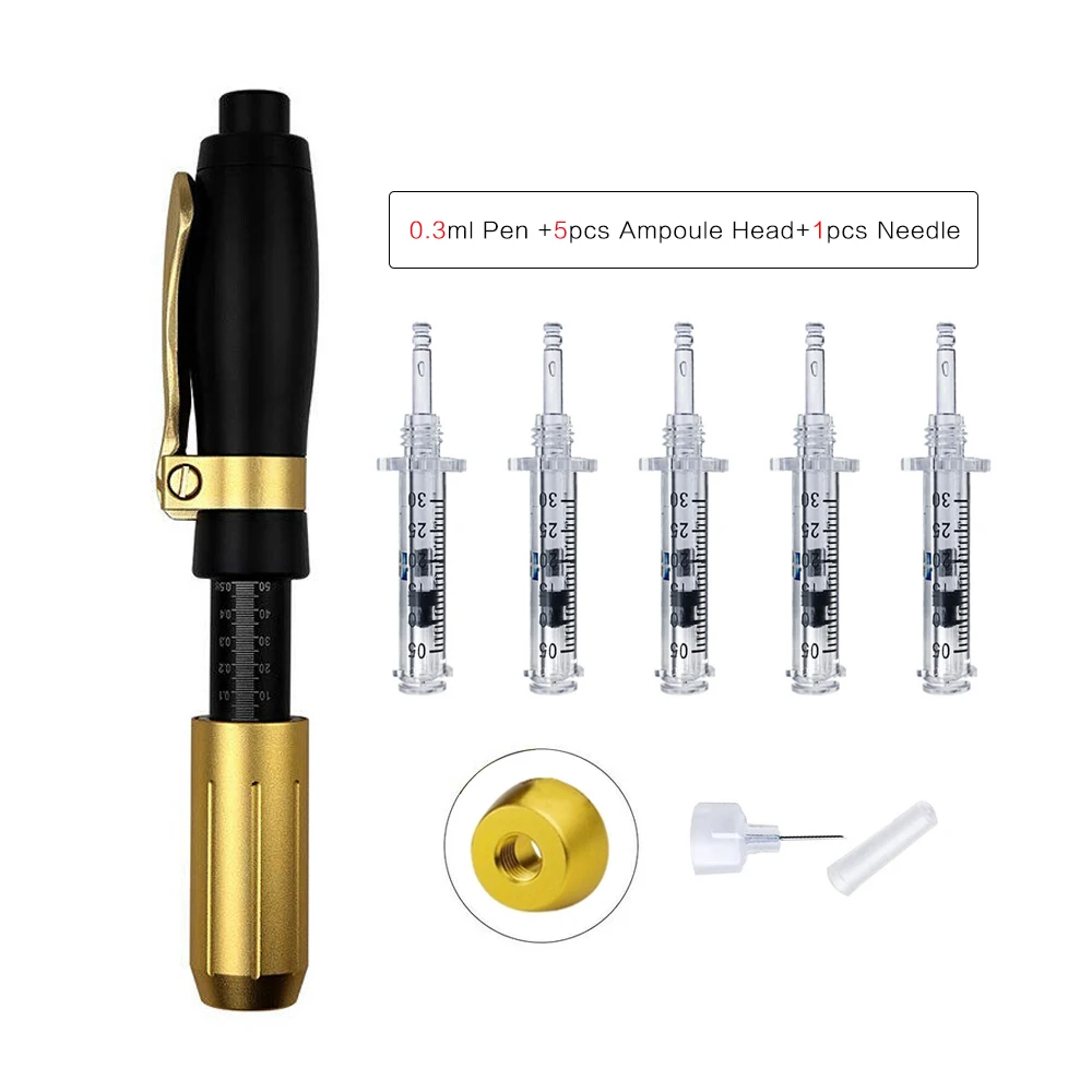 0.3ml Pen 0,3/0,5 мл гиалурон ручка с Freebie аксессуары мезотерапия для удаления морщин увеличитель губ косметологический инструмент для омоложения лица - Цвет: 0.3ml Pen