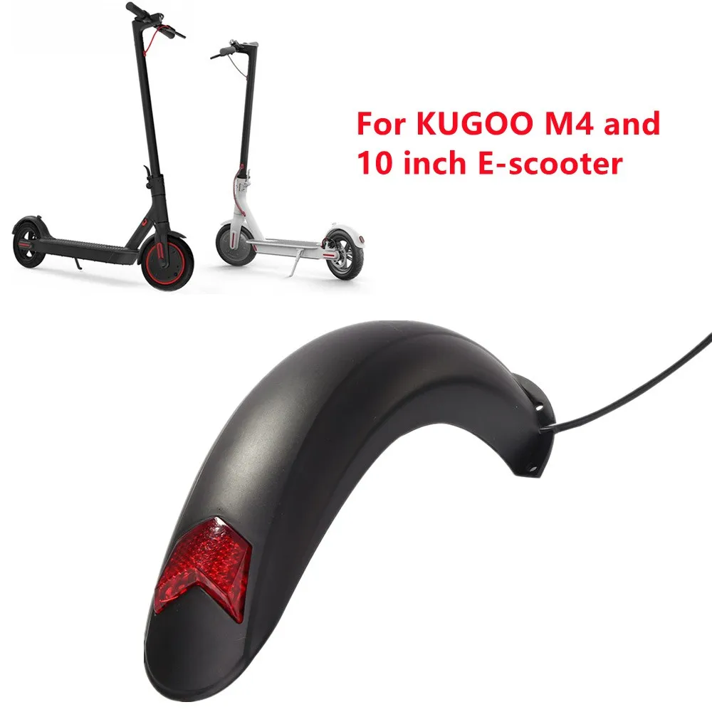 Rear Brake Fender Assembly For KUGOO M4 Or 10 Inch Scooter With Light Universal Widened Mudguard Electric Parts | Спорт и