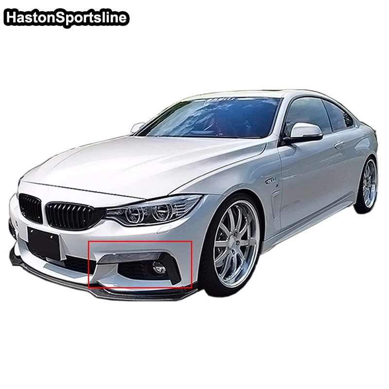 F32 F33 F36 M Sport углеродное волокно автомобильный передний разветвитель крышка