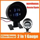 2 в 1 светодиодный цифровой датчик температуры воды вольт измеритель напряжения подходит для автомобиля грузовика с 10 мм 18NPT датчик температуры воды 12 в 24 В