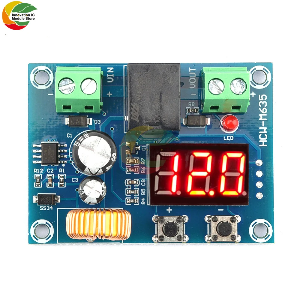 

Ziqqucu XH-M609 DC 12V-36V Charger Module Voltage OverDischarge Battery Protection Precise Undervoltage Protection Module Board
