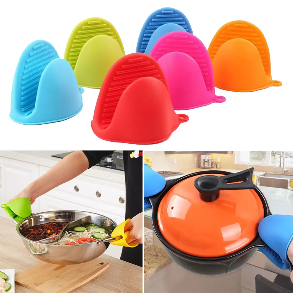 1 шт. анти ожога Сгущает силиконовый кухонный Органайзер изолированный Термопот