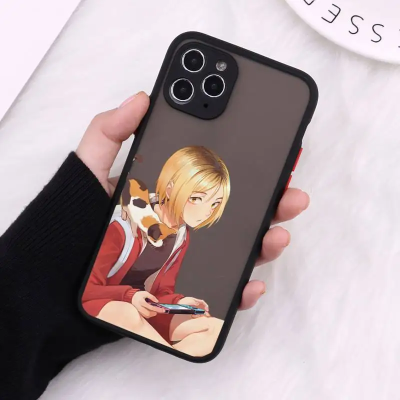 

Kenma Kozume of Haikyuu Anime Phone Cases matte transparent For black iPhone 7 8 x xs xr 11 12 pro plus max mini Clear Funda