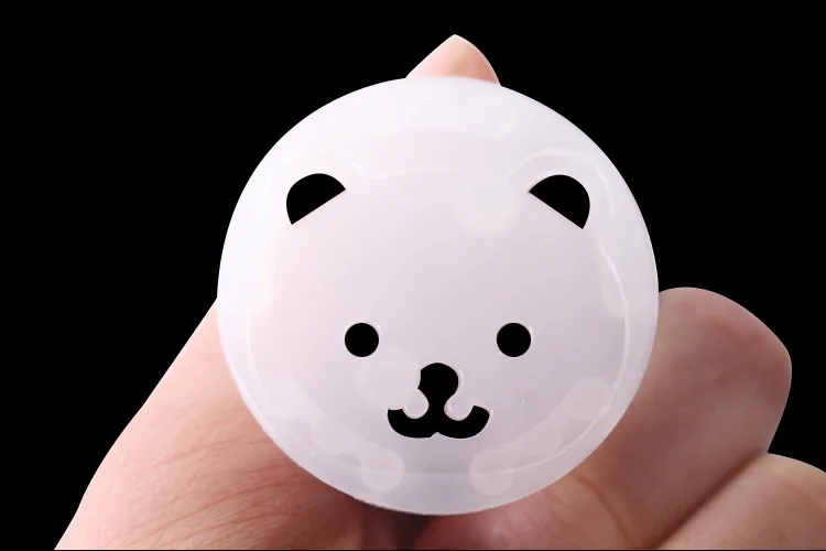 bear 10 шт./лот, детская безопасная Вращающаяся крышка, 2 отверстия, стандарт ЕС, Детские замки, Детская безопасная розетка, Детская электрическая защитная пластиковая розетка - Цвет: bear