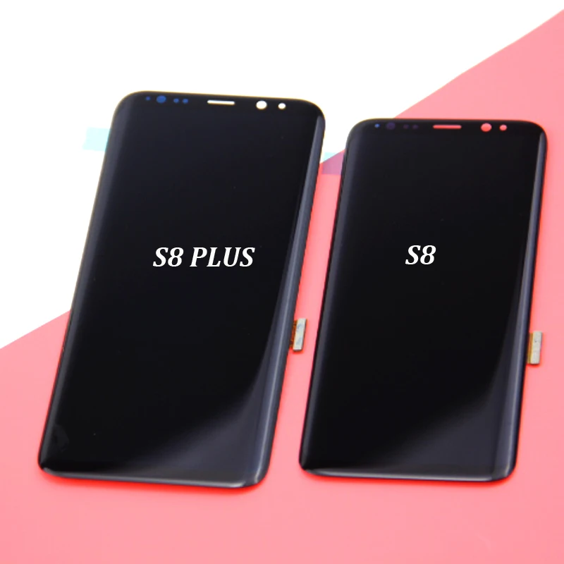 Для SAMSUNG Galaxy S8 G950 G950F ЖК-дисплей сенсорный экран дигитайзер Замена для SAMSUNG S8 Plus G955 G955F ЖК-дисплей с рамкой