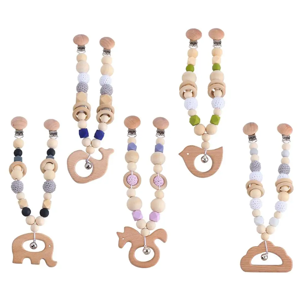 

Baby Toy Bead Wooden Baby Teething Toys Child Activity Pendant Hanging Toy Teething Toys Chewable Toy for Newborns