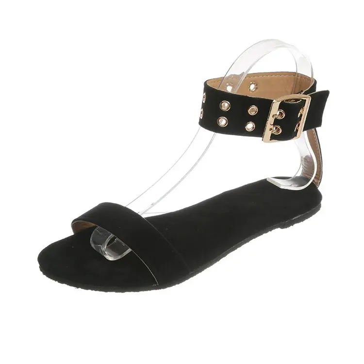 

Ladies Roman Beach Sandalias Shoes Mujer New Sandals Women Transparent Flats Shoes Large Size Female Clear Shoes