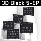 3D Черный BGA трафарет набор для iPhone 8P87P76SP6S6P65S5 коммуникационный модуль опорной ленты Оловянная посадочная пластина