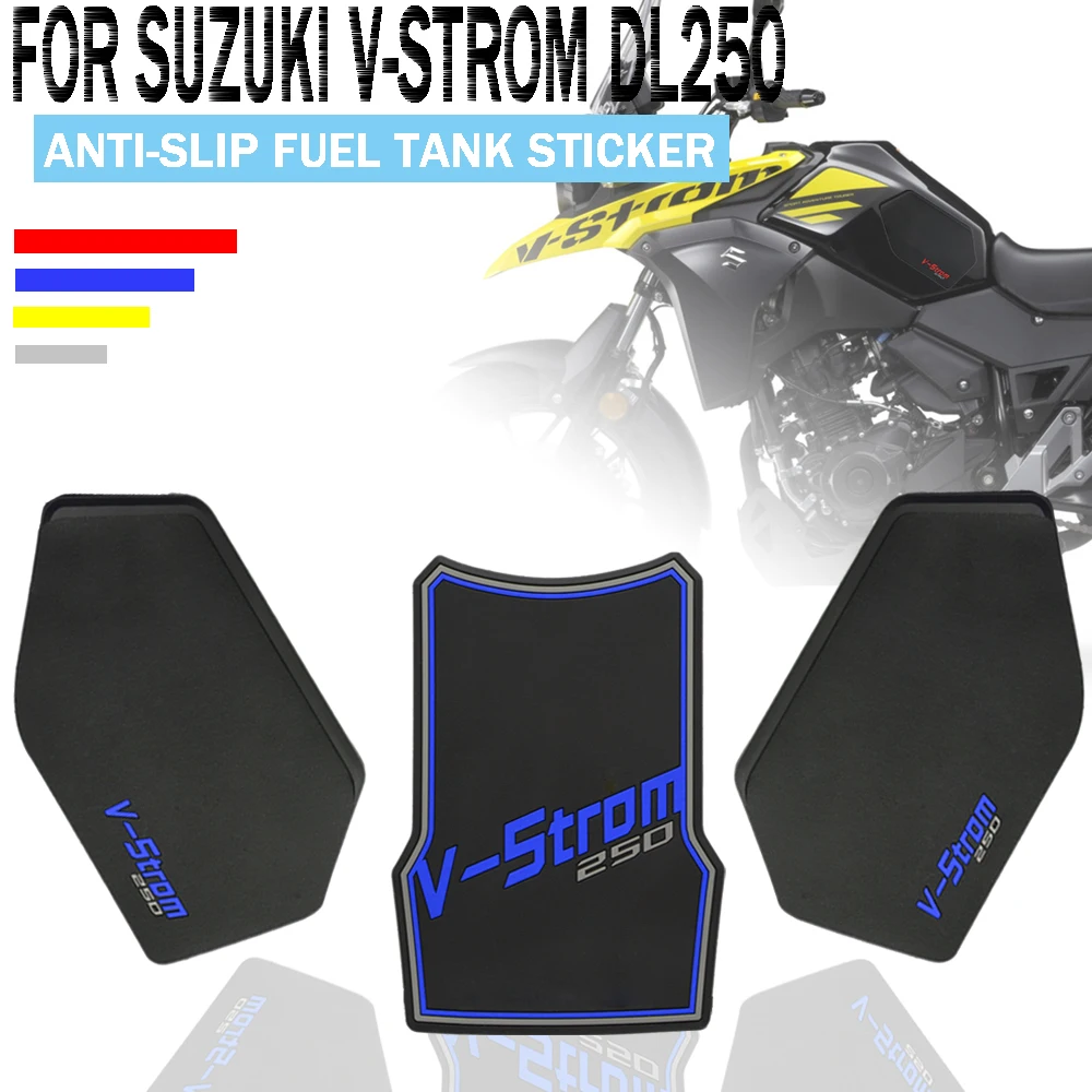 

Мотоциклетная противоскользящая наклейка на бак Suzuki V-STROM DL 250 защищает коленный захват с высокой вязкостью, боковая наклейка на топливный б...