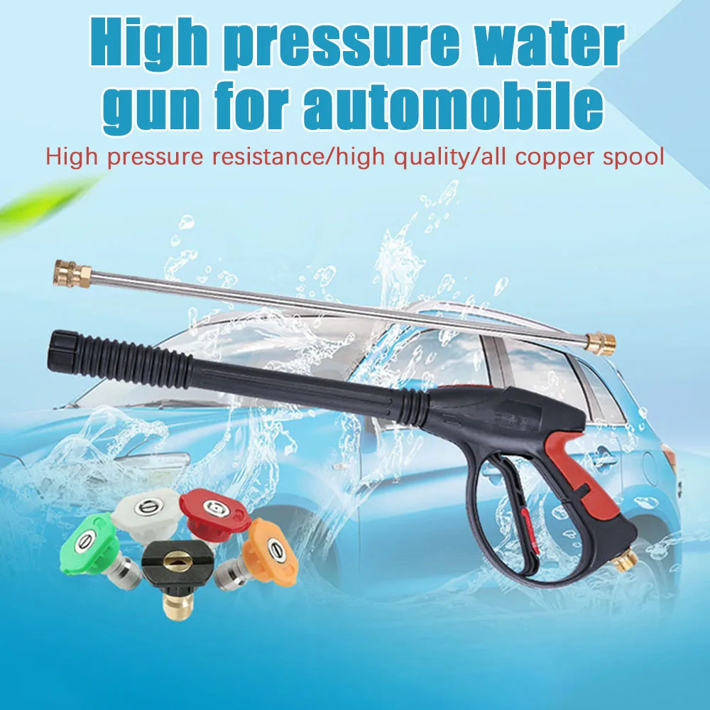 

High Pressure Car Power Washer 4000PSI Wand Lance Nozzle Tips Hose Kit with Nozzles Cleaning Machine Car Wash Tools Accessories