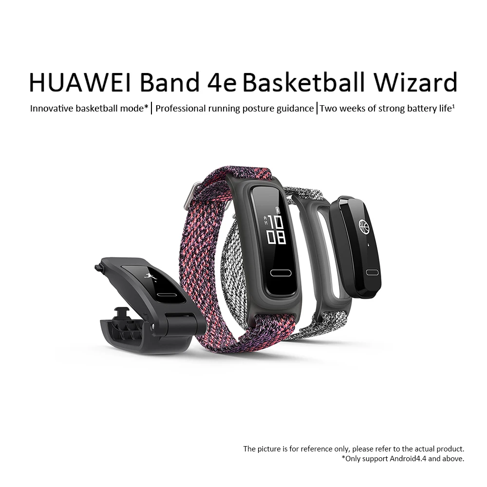 Умный Браслет huawei Band 4e, баскетбольный мастер, монитор осанки для бега, 2 режима ношения, 5 АТМ, Водонепроницаемый Фитнес-браслет