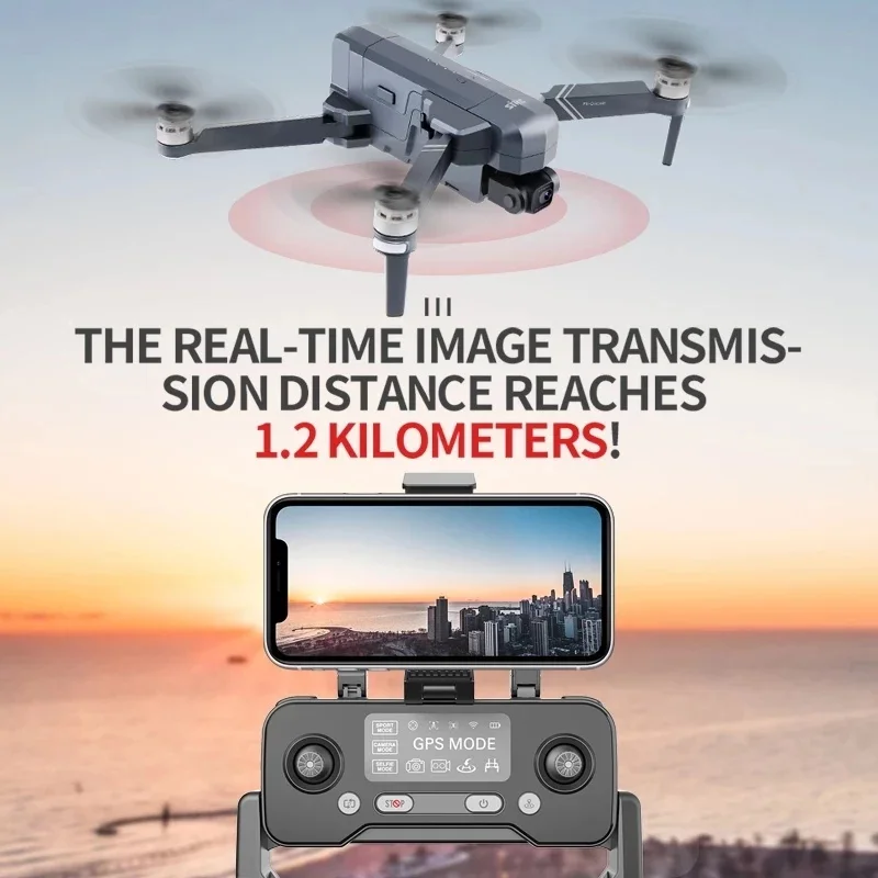 дрон sjrc f11 pro 4k gps с wi fi fpv 4k hd камерой двухос