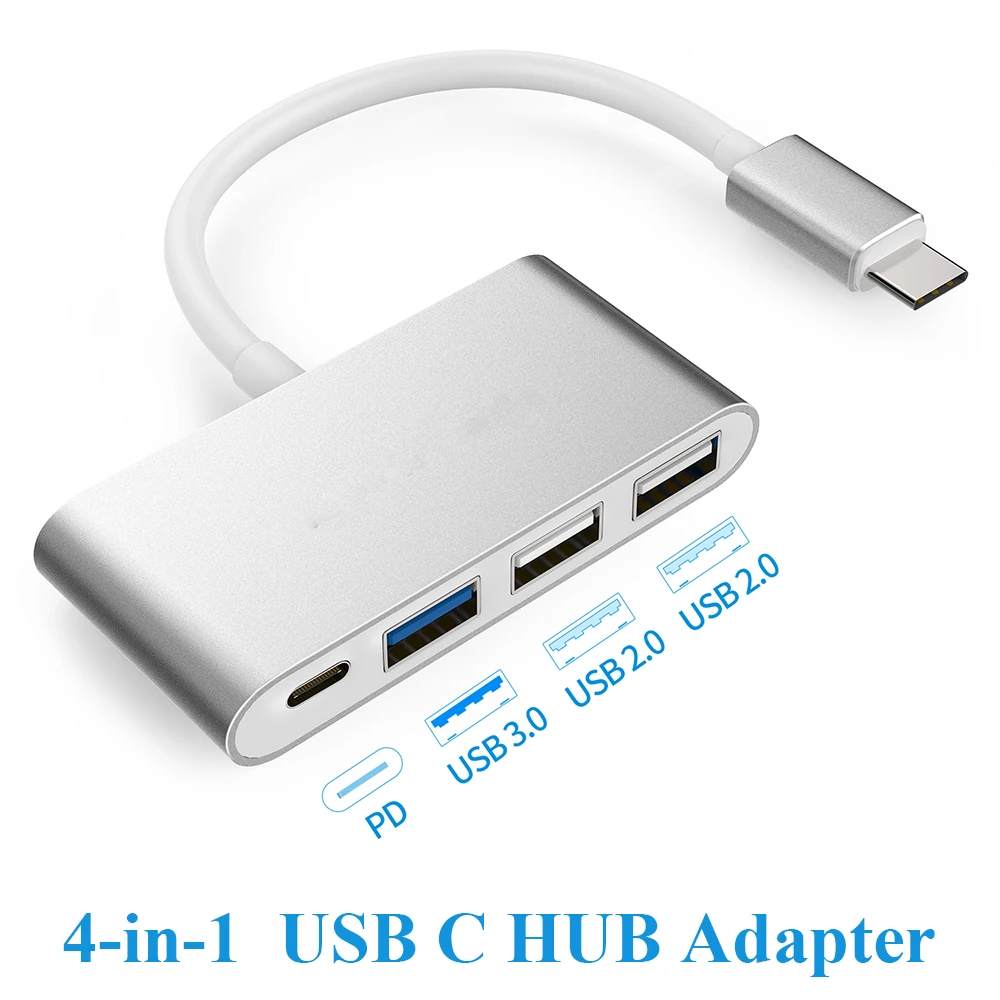 

4 в 1, USB Type C на 4 порта