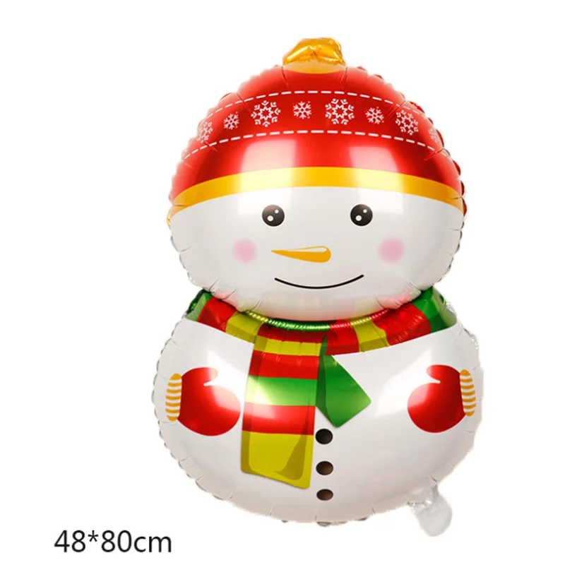 Рождественские алюминиевые воздушные шары рождественские украшения снеговик
