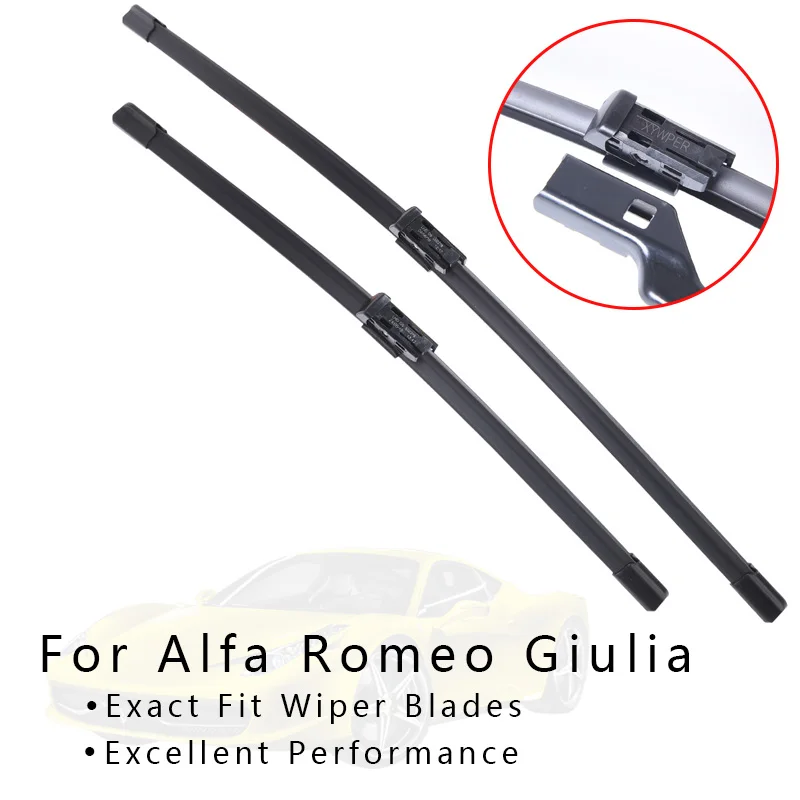 

XYWPER Wiper Blades for Alfa Romeo Giulia 952 2016 2017 Car Accessories Soft Rubber Windscreen wipers