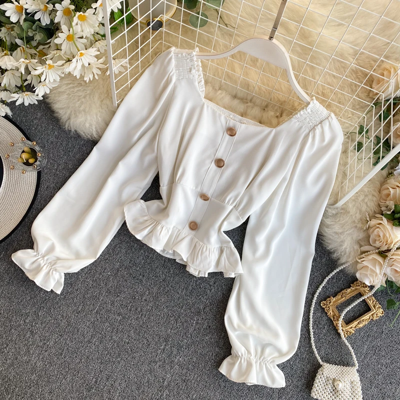 Blusas Blusa Вадим Хань вариант вечерние Led Западной Стиль Restoring Ancient Ways с буфами на