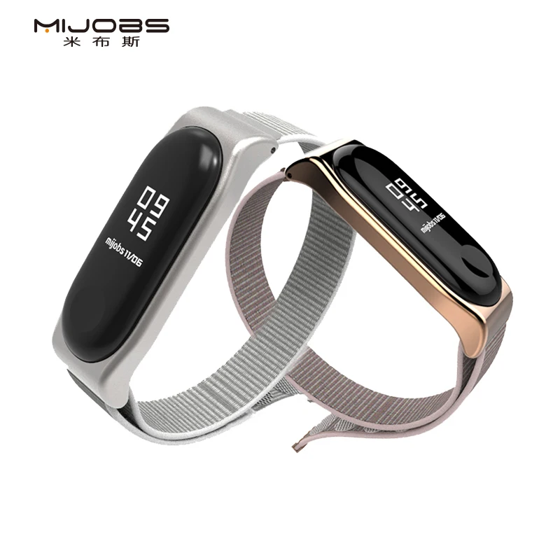 Mi jobs mi Band 4 3 Nyion Loopback ремень аксессуары для Xiaomi mi Band 3 умные наручные часы браслет для mi Band 4 3 ремешок для часов