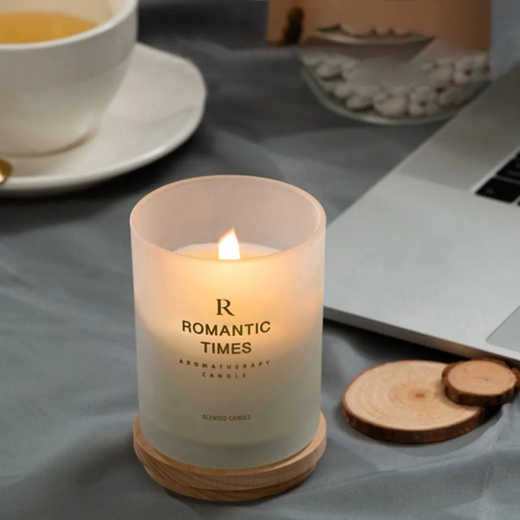 Растительное эфирное масло ароматерапия стеклянная свеча успокаивает нервы