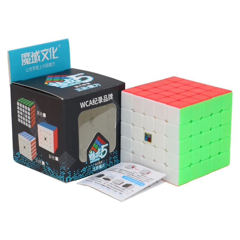 moyu Solid color Магический куб QIYI MOYU бренд Cubo Magico 5x5x5 Профессиональный скоростной Куб 5 на 5 пазл Neo Cube 5x5 игрушки для детей подарок - Цвет: moyu Solid color