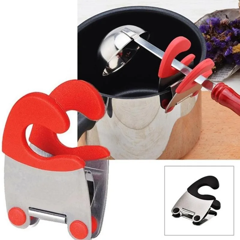 Стальной боковой зажим для кастрюль антиожоговая кухонная утварь опорная рама