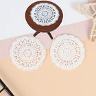 2 шт. 1:12 кукольный домик мини белый вязаный стол столовые приборы сцена модель Кукольный дом мебель Декор