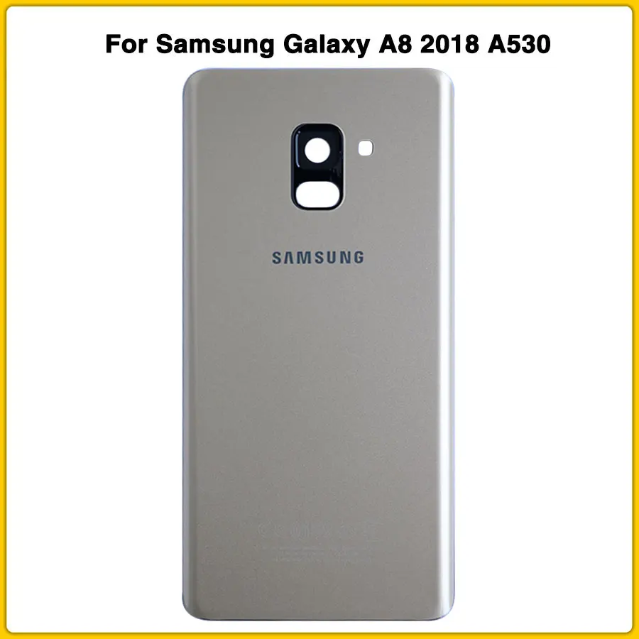 Чехол A8 2018 с объективом для samsung Galaxy A530 A530F задняя крышка на дверь наклейкой |