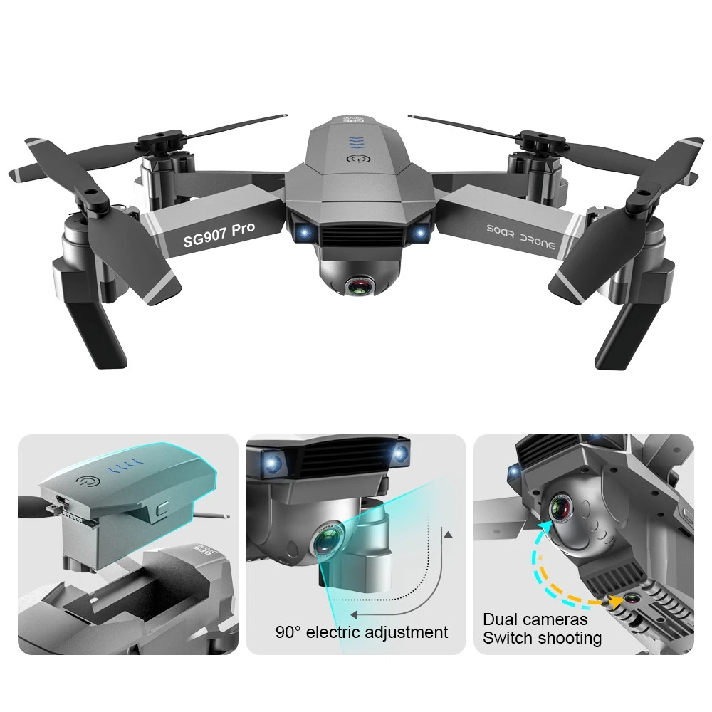 GPS Дрон с камерой 4K hd широкоугольный 5G WIFI FPV aeiral селфи RC Квадрокоптер