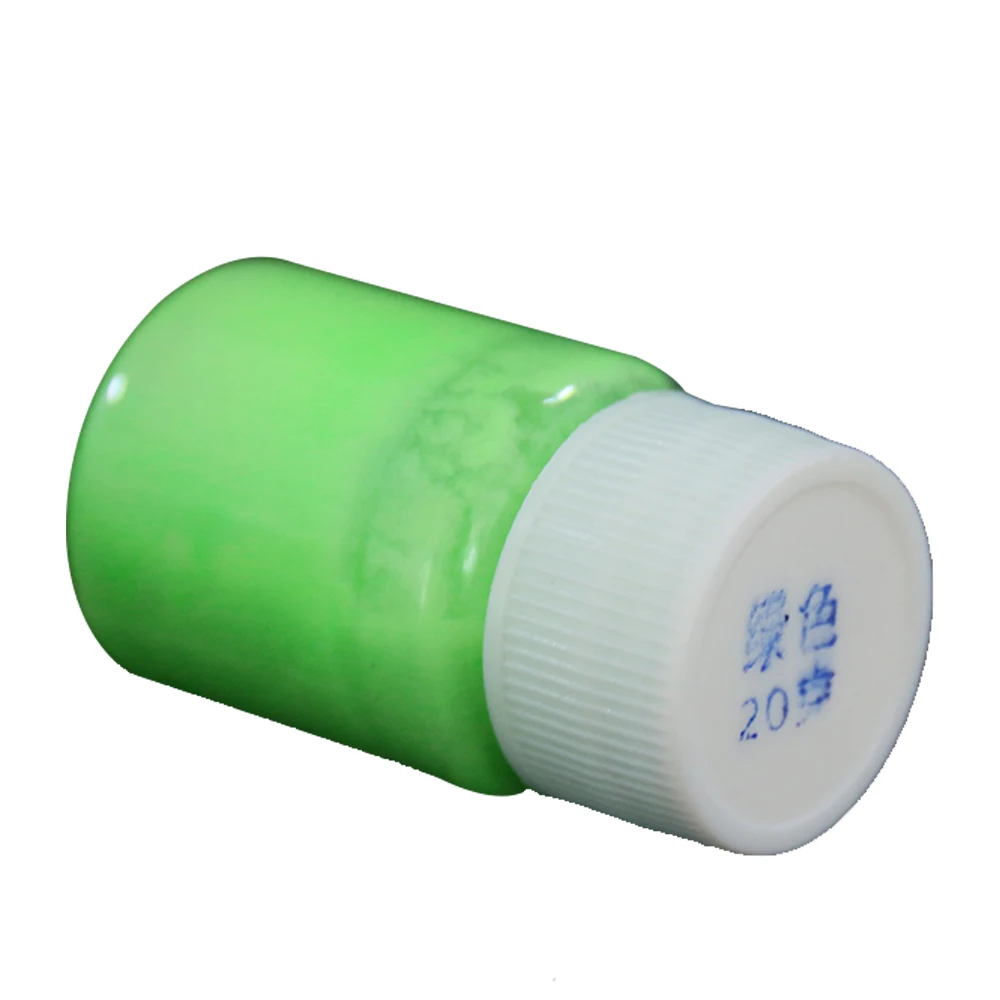 20 г в бутылке зеленый цвет светящаяся краска флуоресценция DIY вечерние