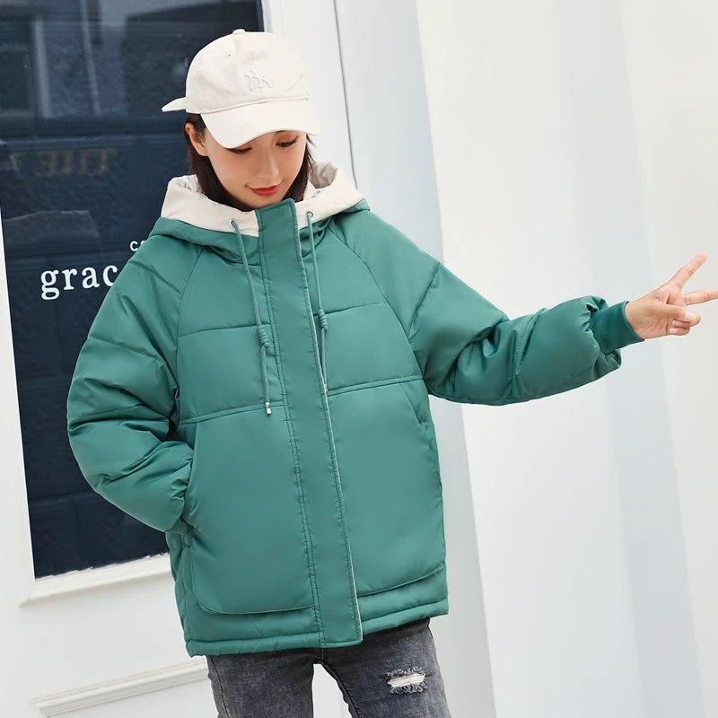 Женская Стеганая куртка короткая однотонная Дамская пуховая доступно 6 цветов