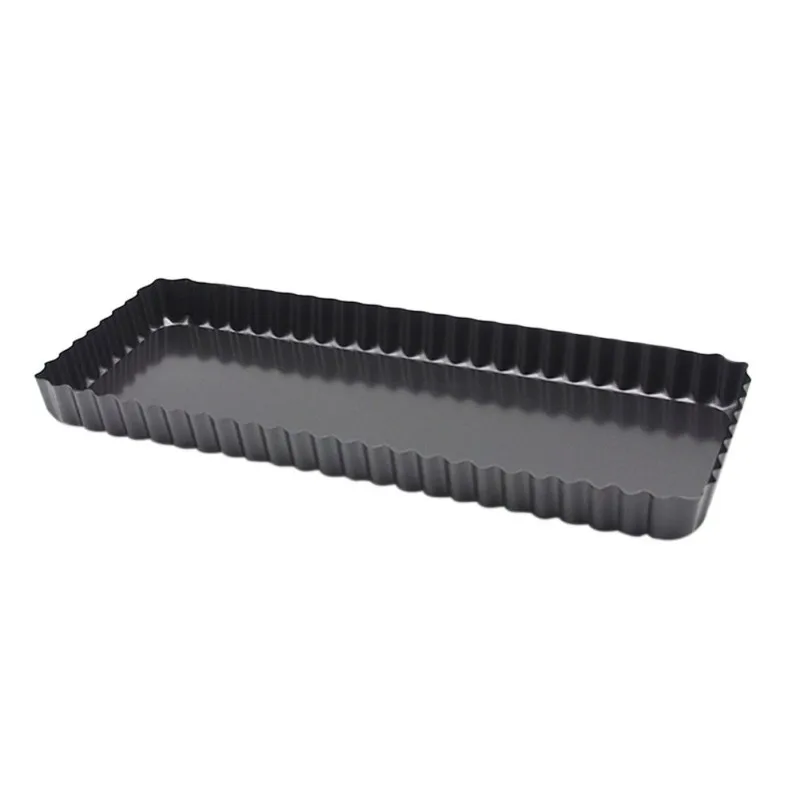 

2Pcs Rectangular Baking Moulds Kitchen Bakings Practical Mould Movable Tart Moulds 14-inch Baking Tray