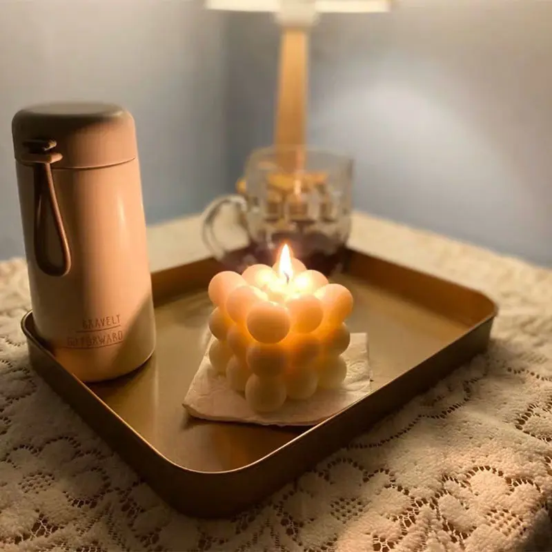 Декоративные свечи ароматические Ins маленькие Пузырьковые кубики соевый воск