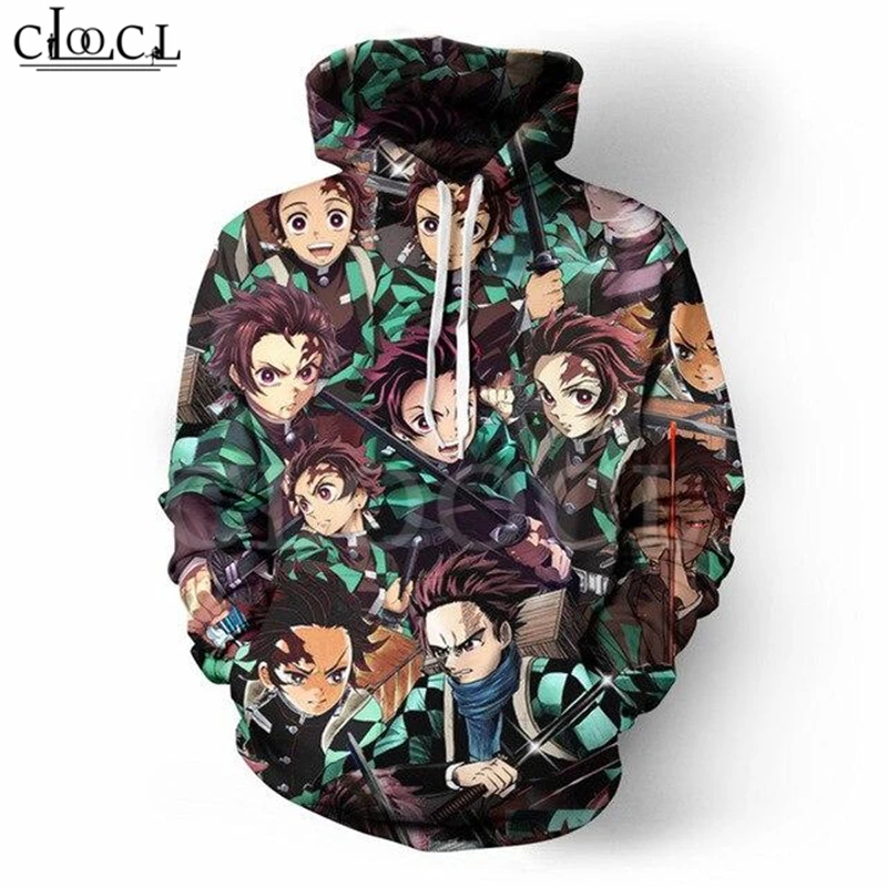 Футболка Мужская/женская с 3D принтом толстовка капюшоном Свитшот Kamado Tanjirou