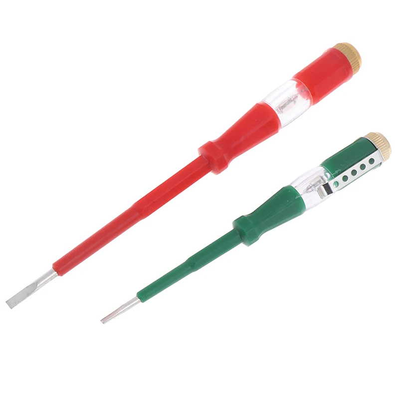 

1Pcs 220v Waterproof Induced Electrical Tester Screwdriver Probe With Indicator Light Pen Voltage Tester Dual-use insulation