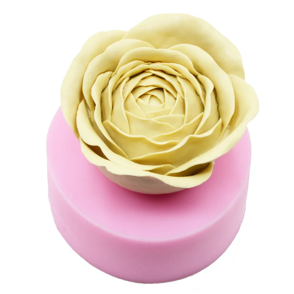 Новая 3D форма для цветов и мыла силиконовая большого размера мастики торта
