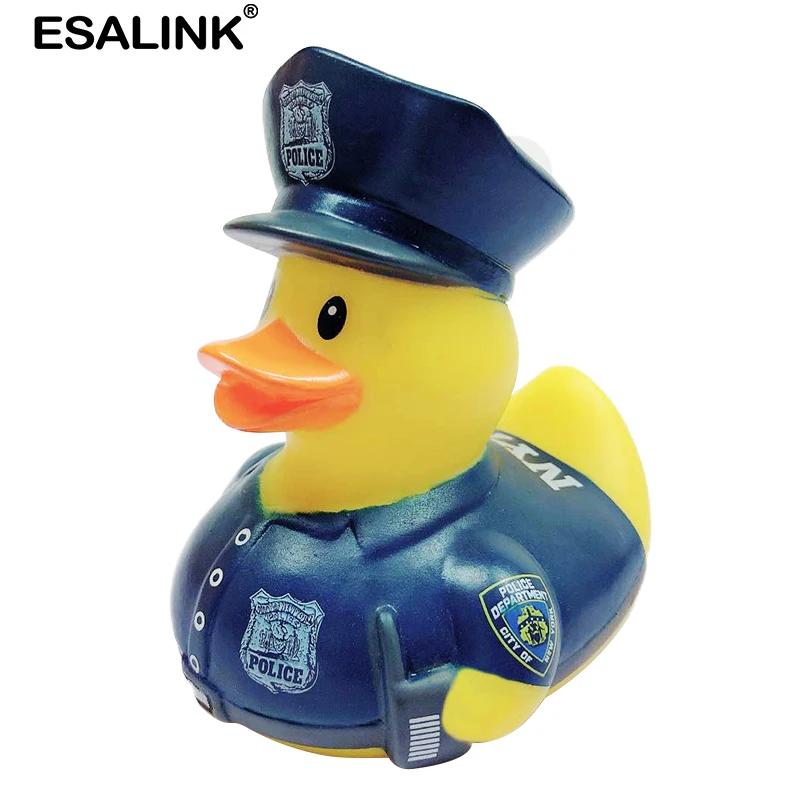 ESALINK 8 12 см игрушки для ванной резиновая утка полиция вода игрушка креативный
