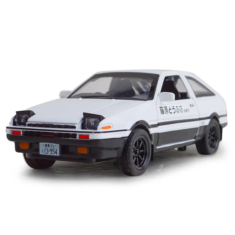Четыре Цвета сплава литья под давлением с отступить звук светильник 1:32 Initial D AE86