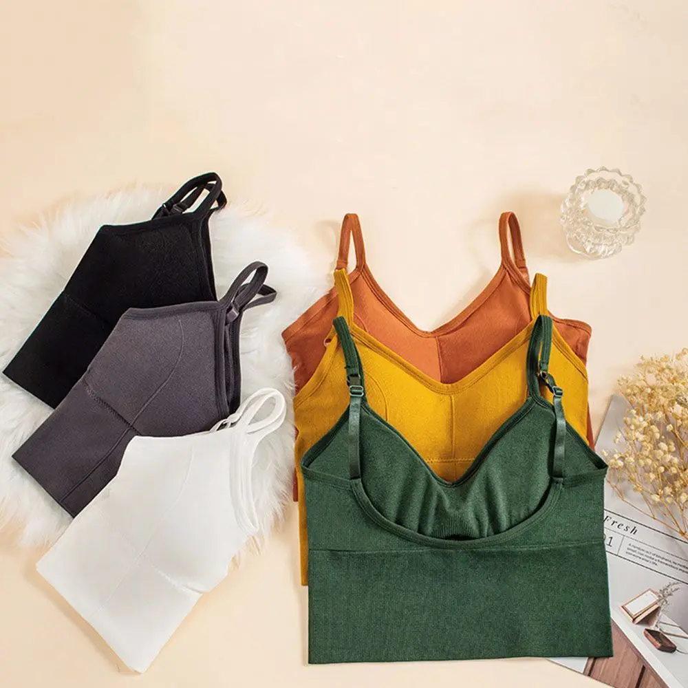 

Breathable Sexy Slim Vest No Steel Ring Shoulder Strap Women U-shaped Bra Underwear Sports Vest Bralette