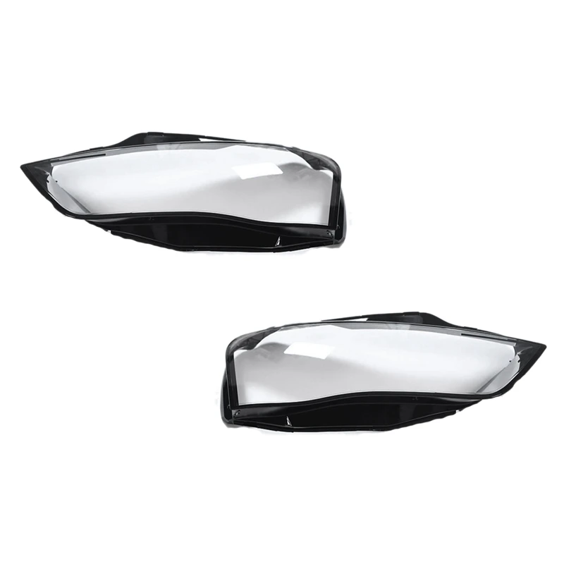 

2Pcs Car Clear Headlight Lens Cover Replacement head light lamp Shell Cover For-A-u-d-i A4 B9 2013-2015